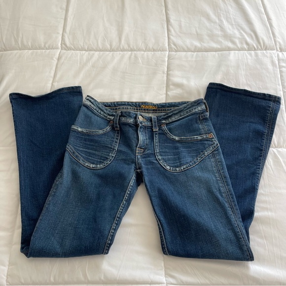 Hudson Jeans Denim - Vintage Hudson Low Rise Flare Classic Blue Denim Jeans Y2K 90’s Retro Boot Cut